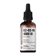 alt Clean label Pharmovit, K2 + D3-Vit Oil Active, krople, 30 ml