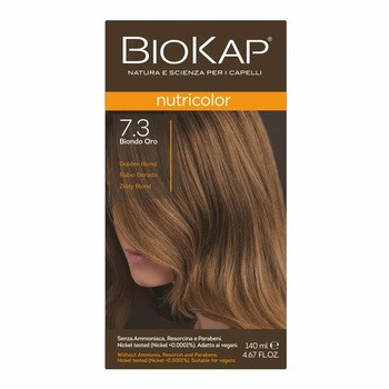 Biokap Nutricolor, farba do włosów, 7.3 złoty blond, 140 ml