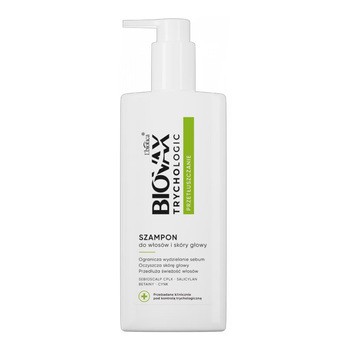 Biovax Trychologic Przetłuszczanie, szampon do włosów i skóry głowy, 200 ml