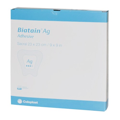 Buy Biatain Silicone Ag Foam Bandage 7.5x7.5cm self-adhesive (5 pcs) |  Kanela
