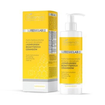 Bielenda Professional SupremeLab Barrier Renew, hydro-lipidowa emulsja do mycia i demakijażu, 200 ml