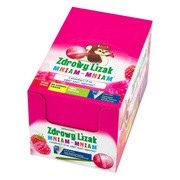 Zdrowy Lizak MniamMniam, z witaminą C i D, na ząbki, kości i odporność, smak malinowy, 40 szt. https://azcdn.doz.pl/image/d/product/0e296469-scale-180x180.png
