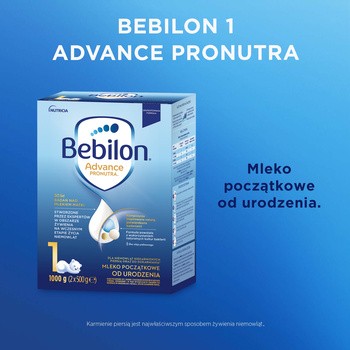Bebilon Advance Pronutra 1, mleko początkowe od urodzenia, proszek, 1000 g (2 x 500 g)