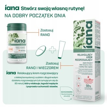 Iana Stawy Elastyczność + Energia, tabletki, 60 szt.