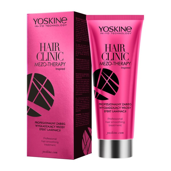 YOSKINE Yoskine Hair Clinic Mezo-Therapy, profesjonalny zabieg wygładzający włosy z efektem laminacji, 200 ml