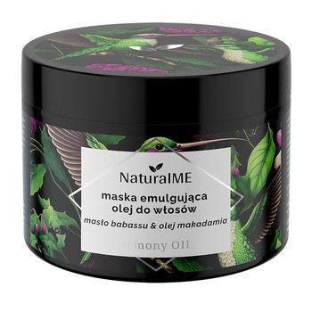 NaturalME Harmony Oils, maska emulgująca olej do włosów, 200 ml