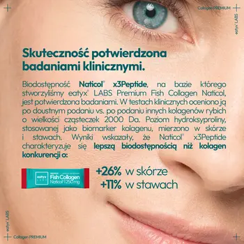 Eatyx LABS Premium Fish Collagen 37 500 mg, proszek, 30 saszetek
