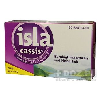 Isla-Cassis, pastylki do ssania, 60 szt (import równoległy, InPharm)