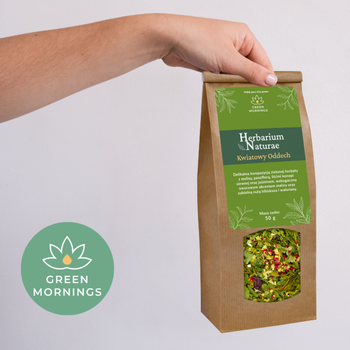 Green Mornings, Herbarium Naturae, Kwiatowy Oddech, kompozycja zielonej herbaty, 50 g