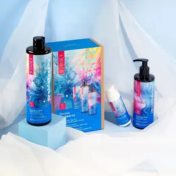 Zestaw Sylveco Vianek, prebiotyczny płyn micelarny nawilżający, 400 ml + żel do mycia twarzy nawilżający, 300 ml + nawilżający krem do twarzy na dzień, 50 ml