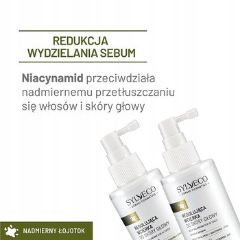 Sylveco Dermo Nadmierny Łojotok, regulująca wcierka do skóry głowy, 145 ml