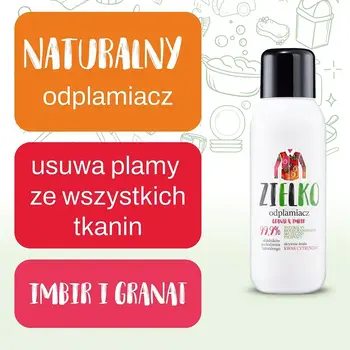 Zielko, Odplamiacz, płyn, granat i imbir, 400 ml