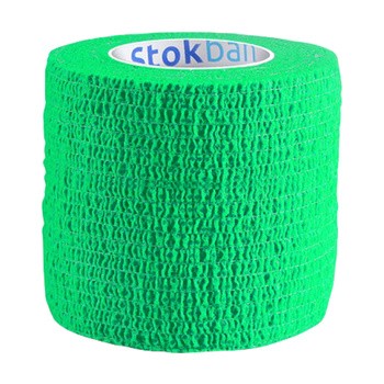 StokBan bandaż elastyczny, samoprzylepny, 4,5 m x 5 cm, jasnozielony, 1 szt.