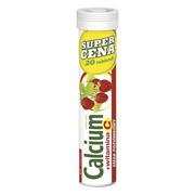 alt Calcium + witamina C, tabletki musujące o smaku poziomkowym, 20 szt.