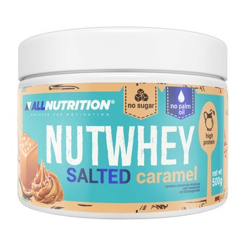 Allnutrition Nutwhey Salted Caramel, krem wysokobiałkowy o smaku karmelu z solą himalajską, 500 g