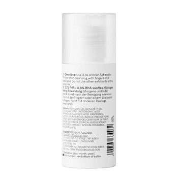 Geek & Gorgeous Calm Down, delikatny tonik kwasowy do twarzy z 4% kwasów PHA + BHA, 30 ml