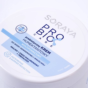 Soraya Probio Care, prebiotyczny krem humektantowy do skóry odwodnionej i wrażliwej, 200 ml
