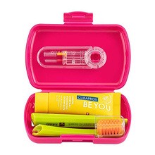 Curaprox Travel Set, zestaw podróżny, czerwony, 1 szt.