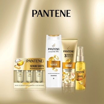 Zestaw, Pantene, Pro-V Intensive Repair, Szampon, 325 ml + Odżywka, 160 ml + Olejek, 100 ml + Serum w ampułkach, 10 x 3 x 15 ml
