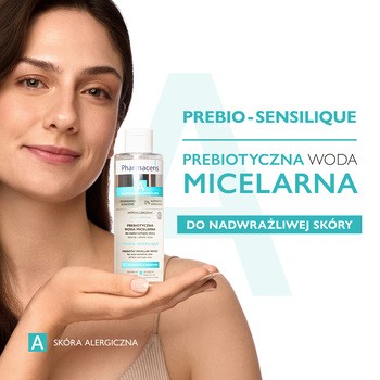 Pharmaceris A Prebio-Sensilique, prebiotyczna woda micelarna do nadwrażliwej skóry twarzy i okolic oczu, 200ml
