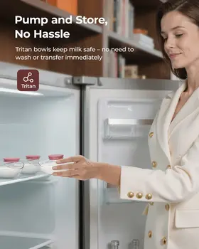 Momcozy M9, podwójny laktator, kolor czerwony, 1 szt.