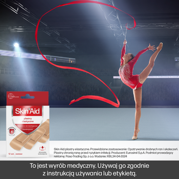 Skin Aid, zestaw plastrów elastycznych, 12 szt.