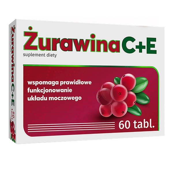 Żurawina C + E 300mg/80mg/3mg 60 tabletek [Alg Pharma] - Alg Pharma
