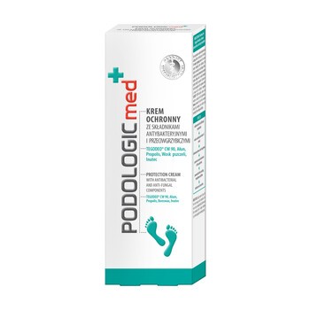 Podologic Med+, krem ochronny ze składnikami antybakteryjnymi i przeciwgrzybiczymi, 100 ml