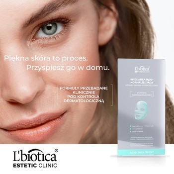 L`Biotica Estetic Clinic Acid, dermomaska hydrożelowa, 1 szt.
