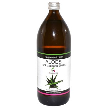 Aloes, sok z aloesu 99,8%, 1000 ml (Symbiotics)