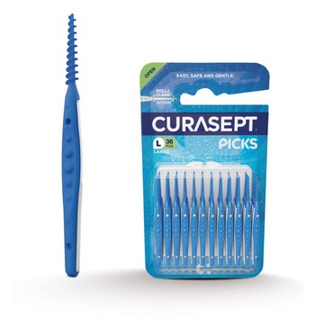 Curasept Picks Large, wykałaczki silikonowe, 36 szt.
