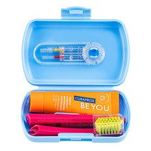 Curaprox Travel Set, zestaw podróżny, niebieski, 1 szt.
