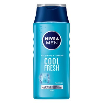 Nivea Men Cool Fresh, pielegnujący szampon odświeżający, 250 ml