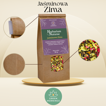 Green Mornings, Herbarium Naturae, Jaśminowa Zima, kompozycja czarnej herbaty, 50 g