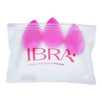 Ibra Makeup Blender Sponge, gąbeczki do makijażu, różowe, 3 szt.