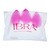 Ibra Makeup Blender Sponge, gąbeczki do makijażu, różowe, 3 szt.