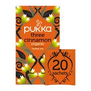 Pukka Bio Three Cinnamon, herbata ziołowa, saszetki, 20 szt.