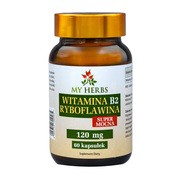 My Herbs Witamina B2 Ryboflawina Super Mocna, kapsułki, 60 szt. https://azcdn.doz.pl/image/d/product/665168da-scale-180x180.png