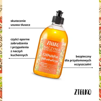 Zielko, Płyn do mycia naczyń, pomarańcza, 500 ml