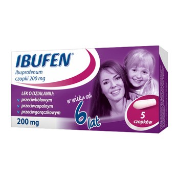 Ibufen, 200 mg, czopki, 5 szt.
