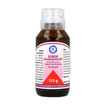 Sirupus Althaeae (syrop prawoślazowy), 125 g (Hasco)