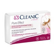 Cleanic Pure Effect, suche chusteczki kosmetyczne, 50 szt.