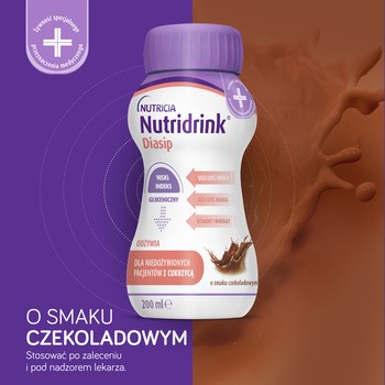 Nutridrink Diasip, płyn, smak czekoladowy, 4 x 200 ml