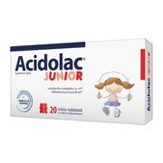 Acidolac Junior, misio-tabletki, smak truskawkowy, 20 szt.