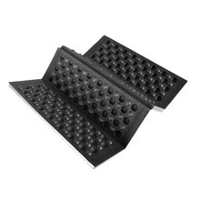 GymBeam Mini Black, składana mata, czarna, 1 szt.