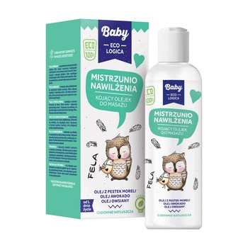 Baby Ecologica Mistrzunio nawilżenia, kojący olejek do masażu,150 ml
