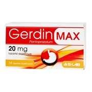 Gerdin Max, 20 mg, tabletki dojelitowe, 14 szt.        