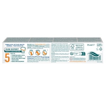 Himalaya Active White freshgel, pasta do zębów, ziołowa,75ml
