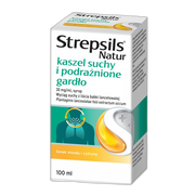 Strepsils Natur kaszel suchy i podrażnione gardło, 30 mg/ml, syrop, 100 ml