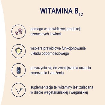 Naturell Witamina B12, tabletki do rozgryzania i żucia, 100 szt.